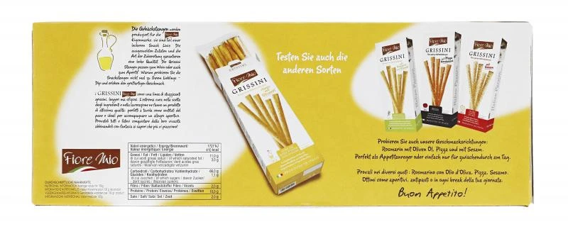 Fiore Mio Grissini Classic Mit Olivenöl 2 Fiore Mio Grissini Classic Mit Olivenöl – Bild 2