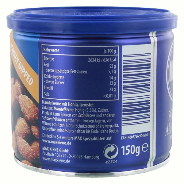 Max Mandelspezialität Mit Honig Geröstet 2 Max Mandelspezialität Mit Honig Geröstet – Bild 2