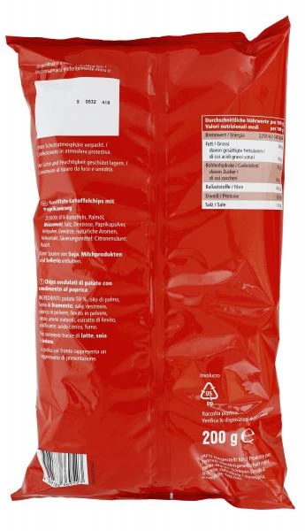 Jeden Tag Geriffelte Chips Paprika 2 Jeden Tag Geriffelte Chips Paprika – Bild 2