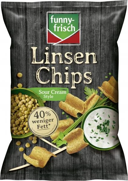 Funny-frisch Linsen Chips Sour Cream Style 1 Funny-frisch Linsen Chips Sour Cream Style