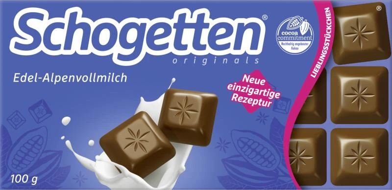 Schogetten Edel-Alpenvollmilch 1 Schogetten Edel-Alpenvollmilch