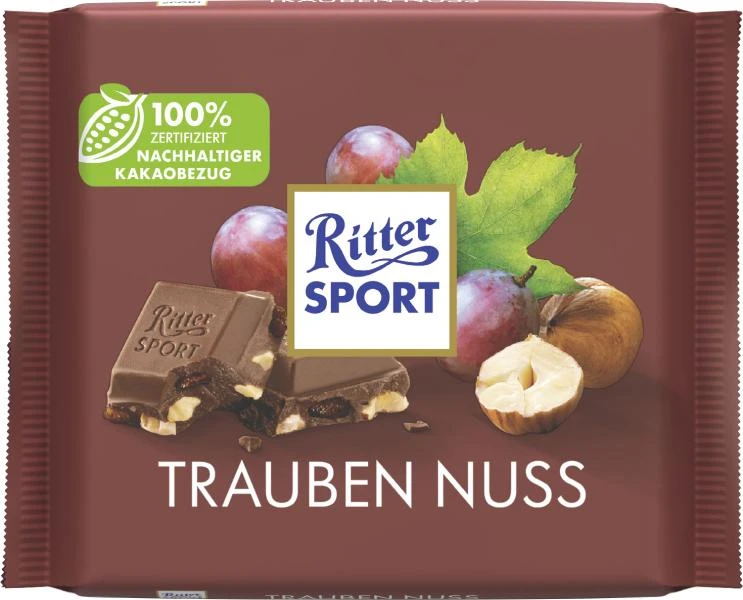 Ritter Sport Trauben Nuss 1 Ritter Sport Trauben Nuss