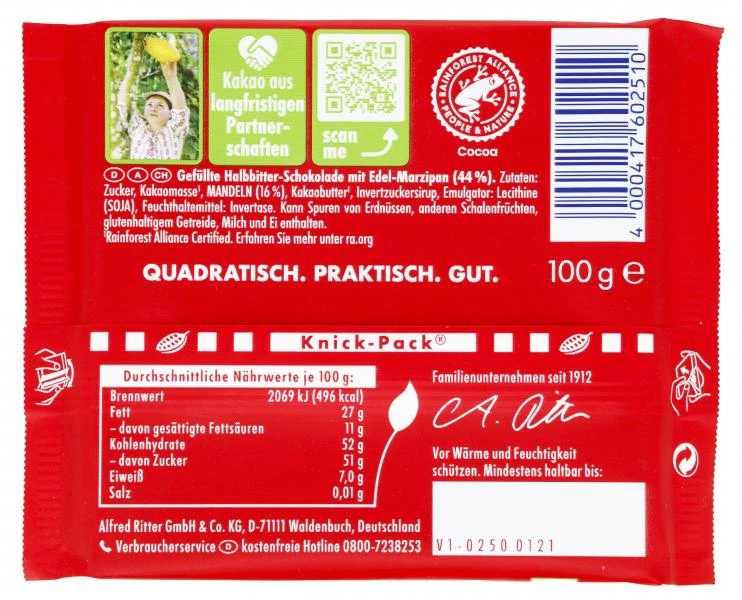 Ritter Sport Marzipan 2 Ritter Sport Marzipan – Bild 2