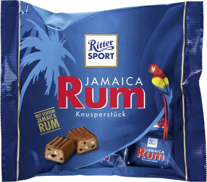 Ritter Sport Jamaica Rum Knusperstück 1 Ritter Sport Jamaica Rum Knusperstück