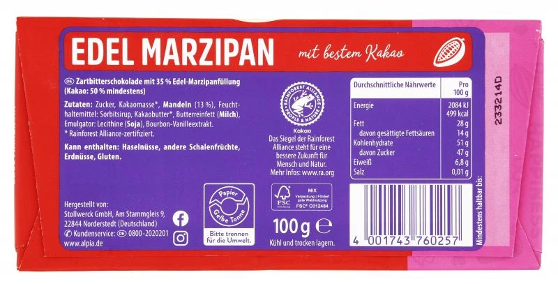 Alpia Edel-Marzipan 2 Alpia Edel-Marzipan – Bild 2