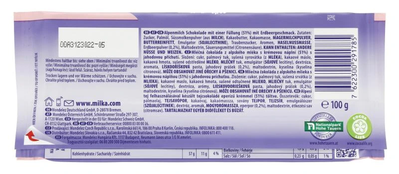 Milka Tafel Erdbeer-Joghurt 100 G 2 Milka Tafel Erdbeer-Joghurt 100 G – Bild 2