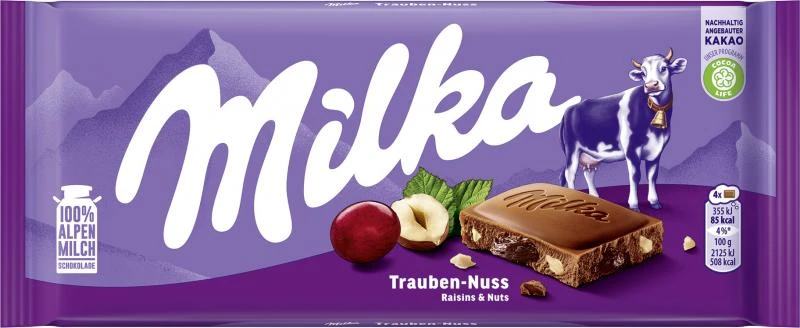 Milka Tafel Trauben-Nuss 1 Milka Tafel Trauben-Nuss