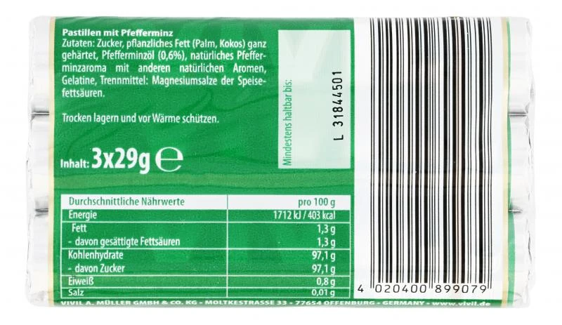 Vivil Natürliches Pfefferminz 2 Vivil Natürliches Pfefferminz – Bild 2