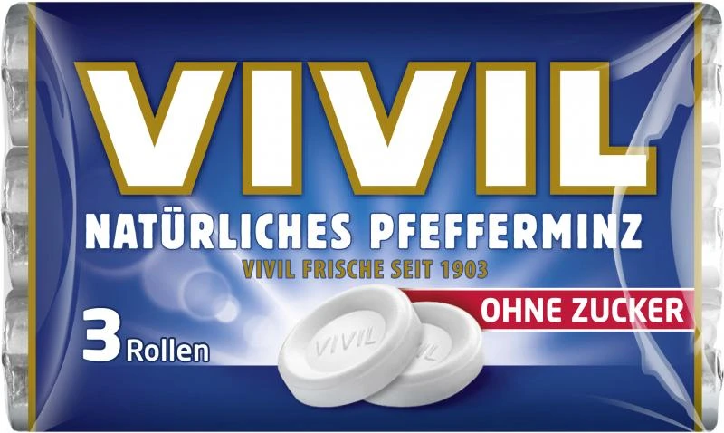 Vivil Natürliches Pfefferminz Ohne Zucker 1 Vivil Natürliches Pfefferminz Ohne Zucker