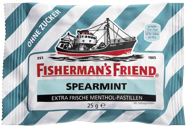 Fisherman's Friend Spearmint Ohne Zucker 1 Fisherman's Friend Spearmint Ohne Zucker