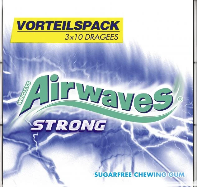 Airwaves Strong Kaugummi Zuckerfrei 1 Airwaves Strong Kaugummi Zuckerfrei