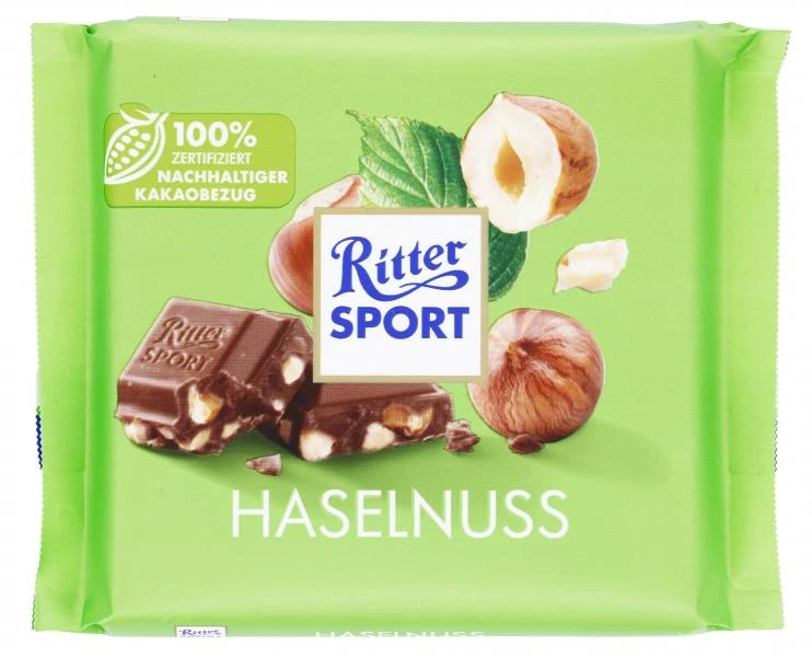 Ritter Sport Haselnuss 1 Ritter Sport Haselnuss