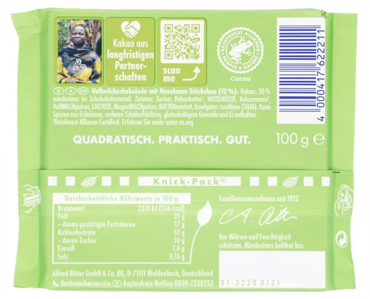 Ritter Sport Haselnuss 2 Ritter Sport Haselnuss – Bild 2