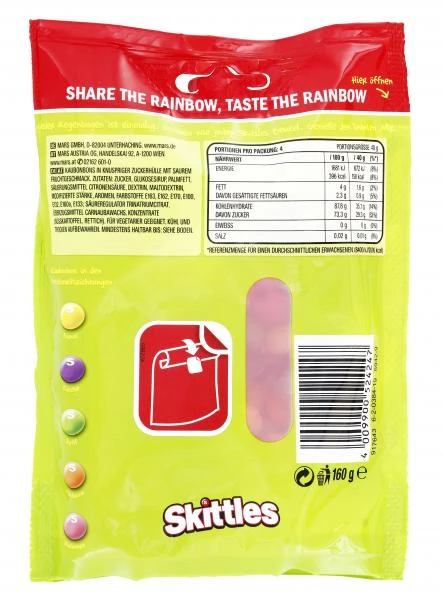 Skittles Crazy Sours Kaubonbons Vegan 2 Skittles Crazy Sours Kaubonbons Vegan – Bild 2