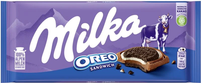 Milka Tafel Oreo Sandwich 1 Milka Tafel Oreo Sandwich