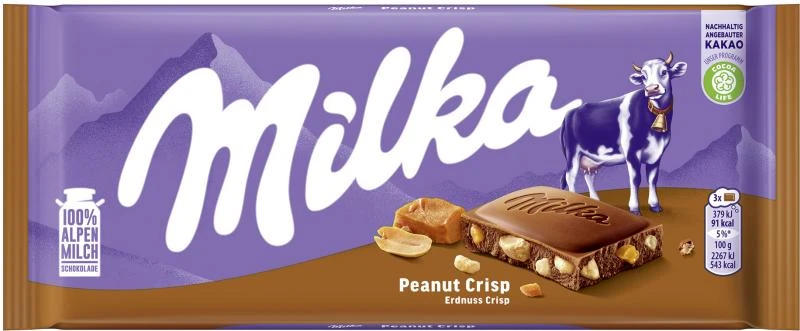 Milka Tafel Erdnuss Crisp 1 Milka Tafel Erdnuss Crisp