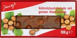 Jeden Tag Vollmilchschokolade Mit Ganzen Haselnüssen