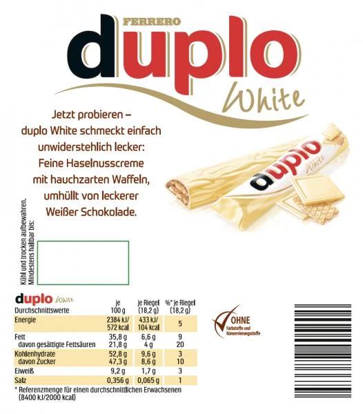 Duplo White Big Pack 18 Riegel 2 Duplo White Big Pack 18 Riegel – Bild 2