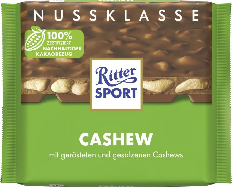 Ritter Sport Nussklasse Cashew 1 Ritter Sport Nussklasse Cashew