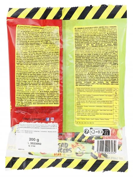 Head Bangers Bars Crazy Sour Apfel & Erdbeere 2 Head Bangers Bars Crazy Sour Apfel & Erdbeere – Bild 2