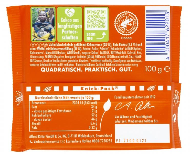 Ritter Sport Waffel 2 Ritter Sport Waffel – Bild 2