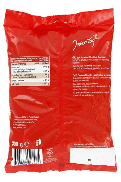 Jeden Tag Eukalyptus-Menthol Bonbons 2 Jeden Tag Eukalyptus-Menthol Bonbons – Bild 2