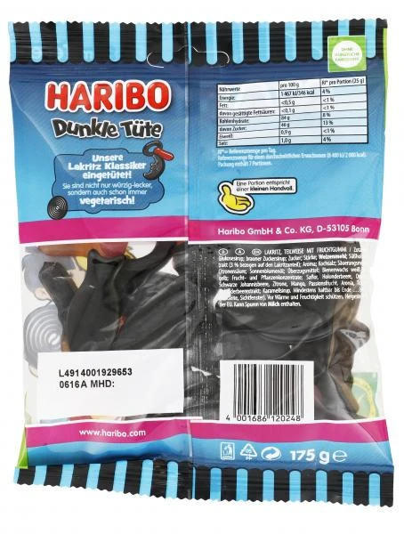 Haribo Dunkle Tüte 2 Haribo Dunkle Tüte – Bild 2