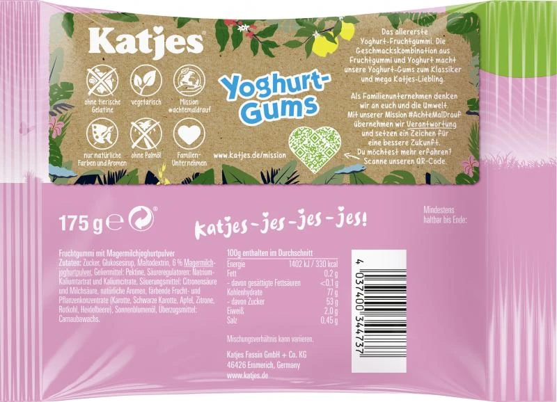 Katjes Yoghurt-Gums 2 Katjes Yoghurt-Gums – Bild 2