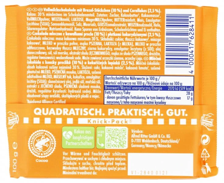 Ritter Sport Groovy Crunchy Brezel 2 Ritter Sport Groovy Crunchy Brezel – Bild 2