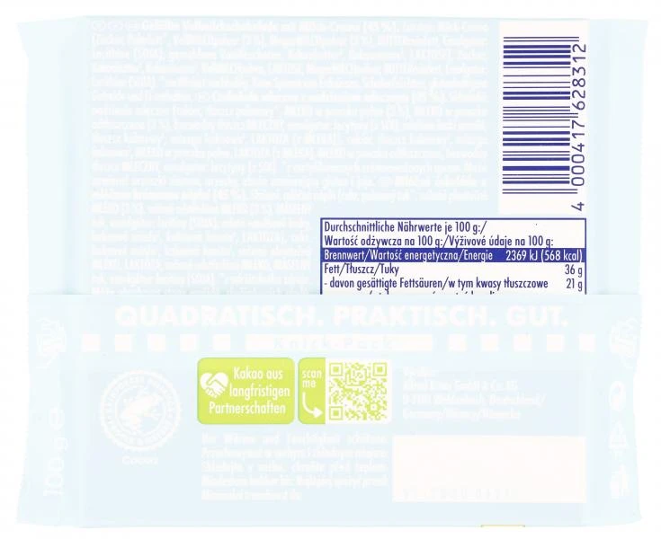 Ritter Sport Chill Out Creamy Milk 2 Ritter Sport Chill Out Creamy Milk – Bild 2