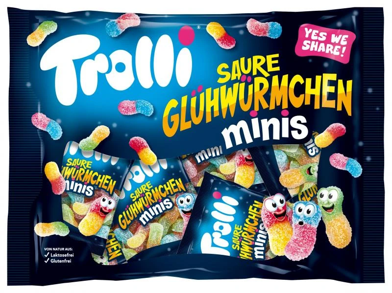 Trolli Saure Glühwürmchen Minis 1 Trolli Saure Glühwürmchen Minis
